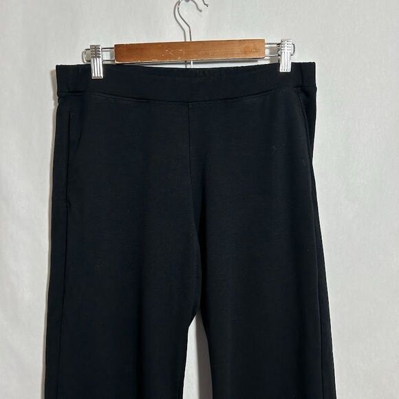 American Giant Womens Ponte Straight Pant M Black Pull On High Rise Stretch - Picture 4 of 8